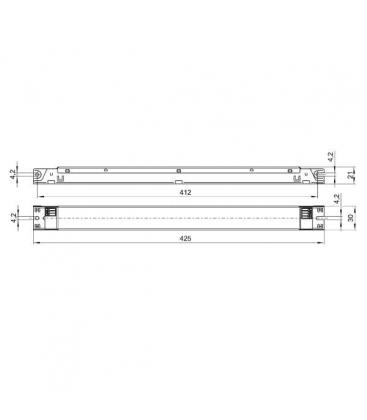 ELXc 280.538 Electronic Ballast for 2x55W and 2x80W TC-L T5 8429-10245