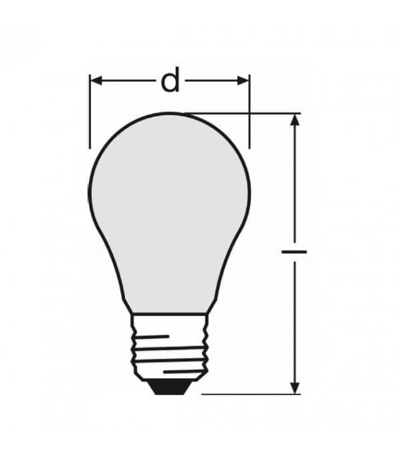 Centra A FR 25W 220V E27 Frosted Light Bulb – photo