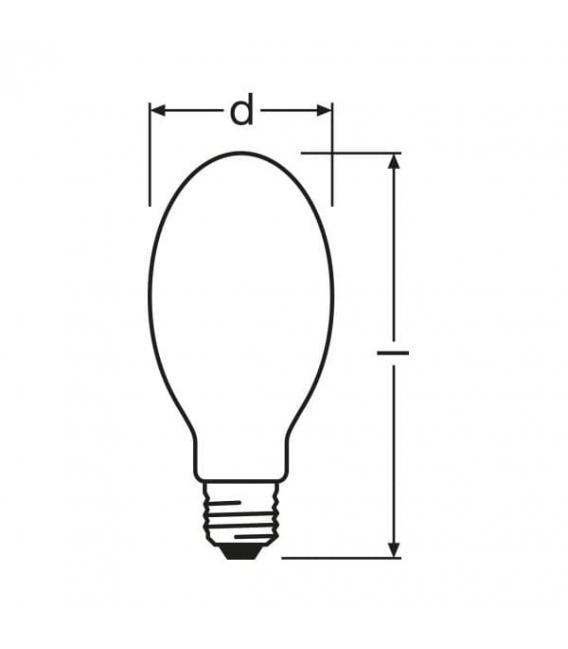 Lampe à sodium NAV-E 210W E40 Plug in - – Photo