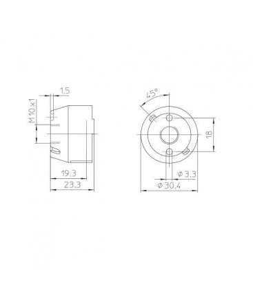 Douille GU10 GZ10 sécurisée avec capuchon durable 8530-10555