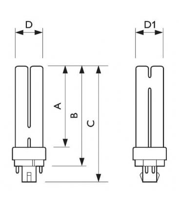 Lampada compatta Master PL-C 26W 830 - attacco G24 8687-10975