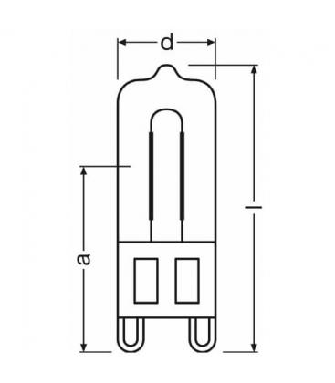 Halopin Oven 66740 40W G9 Light Bulb - Household Appliance 8720-11127
