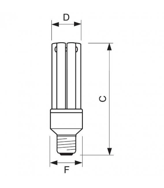 Lampe Master PL Electronic 27W 827 E27 – Photo