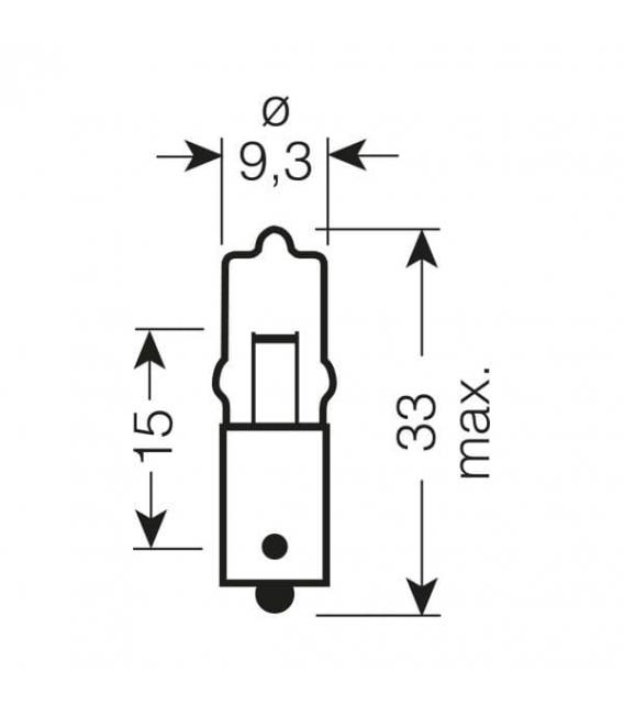 Lampadina per auto 12V BA9s 64111, 5W Luce brillante per il vostro veicolo – Foto