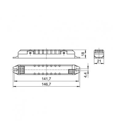 ELXs 116.903 Elektronska predstikalna naprava za T5 T8 8907-11646