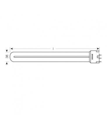 24W PL-L HNS L UV-C: Lampada di sterilizzazione Premium 2G11 8970-11907