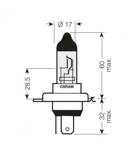 Lampadina auto H4 60/55W 12V CBI Cool Blue Intense - Tuning – Foto
