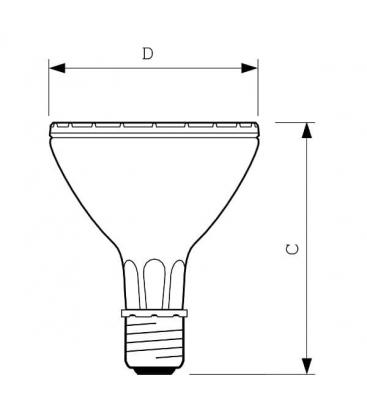 Elite MasterColour CDM-R 35W PAR Lamp - E27 10D, 930 Par30L 9002-12017