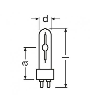 Lámpara G12 HCI-T 50W 930 wdl pb plus - Ilumine su espacio 9004-12022