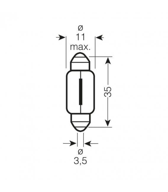 Ampoule 12V 5W SV8.5 Illuminez l'intérieur de votre voiture – Photo