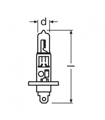 Car Headlight Bulb 12V 55W P14.5s Illuminate Your Drive 486-1210
