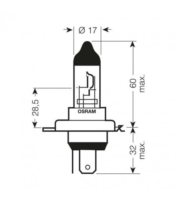 Lampara 12V 60W P43t Ilumina tu coche – foto