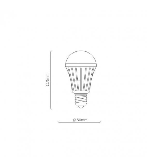 Lámpara LED Globo G60 6W Blanco Cálido E27 - Lámparas LED – foto