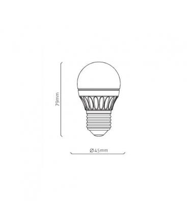 5W 220V Mini LED Globo G45 - E27 WW, Solución de iluminación compacta 9058-12212