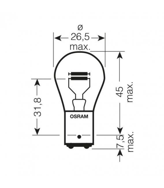 12V Car Bulb P21 5W BAY15d Solution d'éclairage automobile – Photo