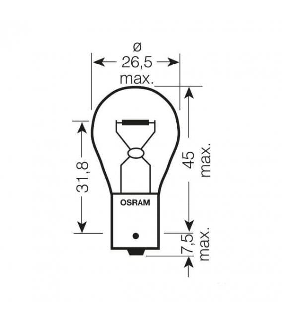 12V Car Bulb P21W 21W BA15s Automotive – foto