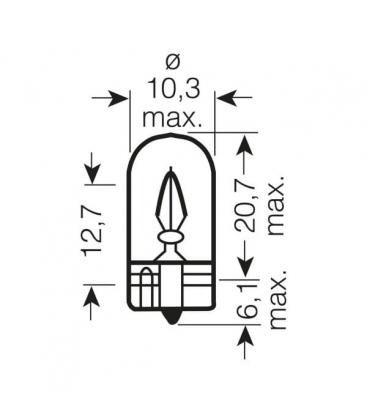 Light Bulb 2825 12V 5Wen Your Car's Interior 505-1260