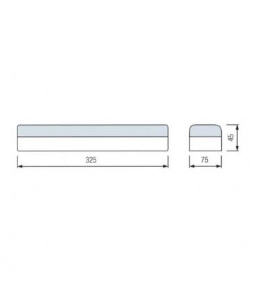 Luminaire de secours à LED HL308L 2.4W - 5h d'autonomie 9203-12685