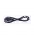 Power cord flat cable 2x0,75mm² 3 meter black 9294-12890