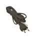 Power cord flat cable 2x0,75mm² 3 meter black 9294-12891