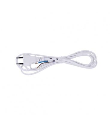 Cable de alimentación plano 2x0,75mm² 2m Blanco Cables 9295-12892