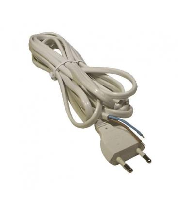 Cable de alimentación plano 2x0,75mm² 3m Blanco - Cables de alimentación 9296-12895