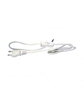 Power cord flat cable 2x0,75mm² 3 meter White Switch