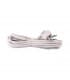 Cable de alimentación redondo 3x1,5mm² 5 metros blanco 9308-12912