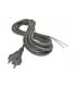 Cable de alimentación Flexo cord goma 2x1,5mm² 5 metros negro 9313-12918