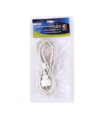 Cable de alimentación trenzado Flexo 3x0,75mm² - 2,4m de longitud 9322-12928