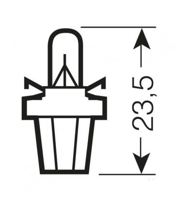 Light Bulb 2721 MF 12V 1.2W B8.5d Car Interior 517-1295