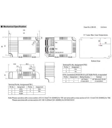 Illuminez votre maison avec le pilote de LED LCM 25DA 6 54V 25W IP20 9351-13021