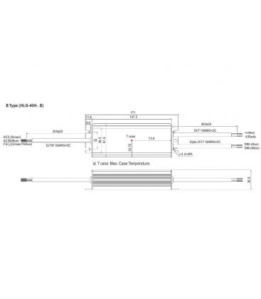 Driver LED HLG 40H 12B Alto rendimiento, impermeable y eficiente 9377-13097