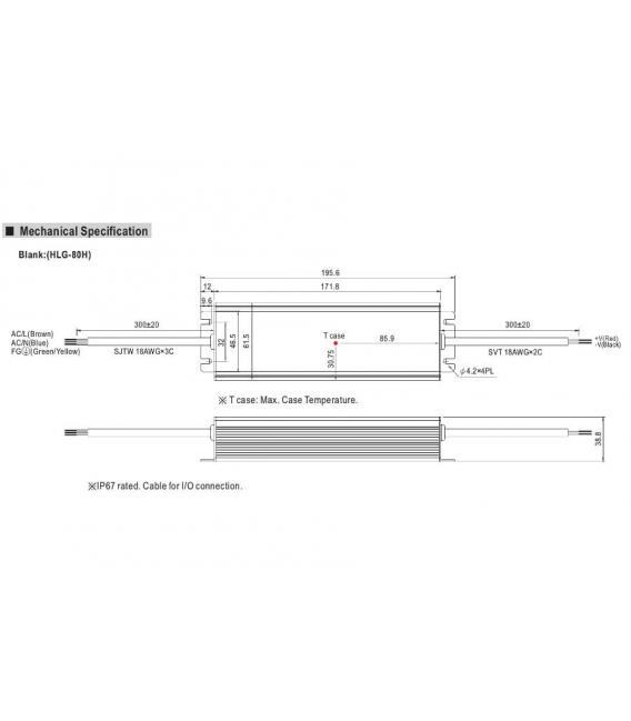 HLG 80H LED Driver 12V, 60W Power Waterproof – photo
