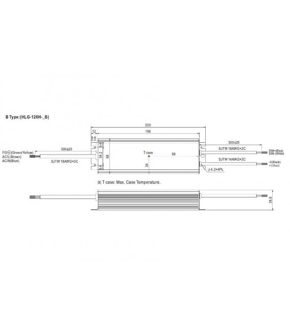 Driver LED HLG 120H 12B 12V Prestazioni elevate, impermeabile e affidabile – Foto