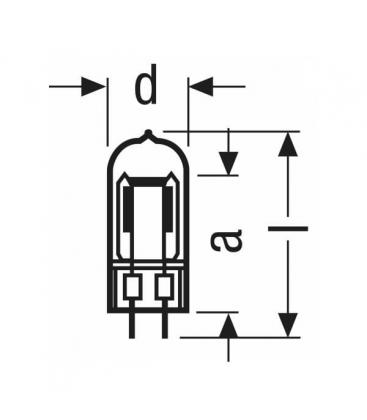 Lámpara 64540 - 650W, 240V GX6.35 Bombilla especial 527-1317