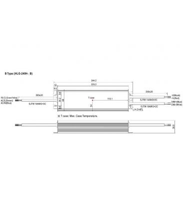 LED gonilnik HLG 240H 24B zanesljiva luč za napajanje 9423-13224