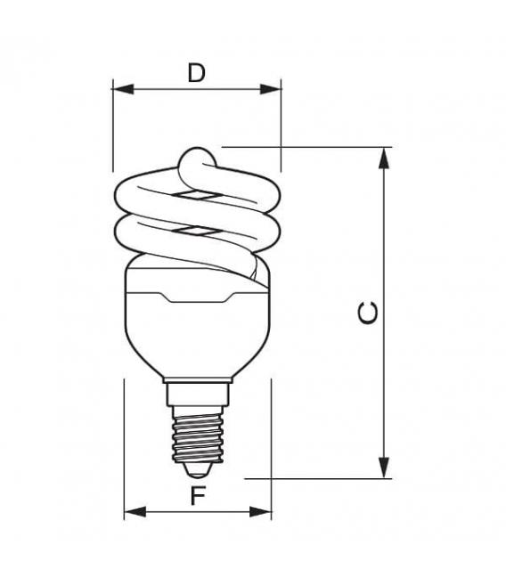 Tornado T2 8W 827 WW E14 Lamp – photo