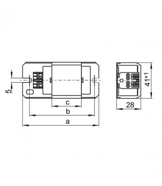 Balasto L4 6 8.304 220V T5 - Balastos magnéticos – foto