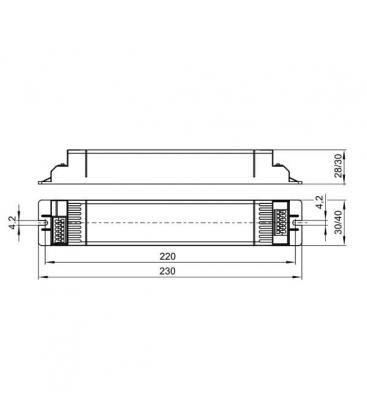 ELXc 118.243 Elektronisches Vorschaltgerät für 1x18W T8 9530-13502