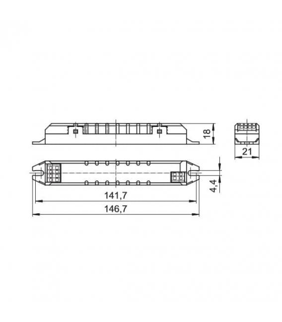 ELXs 126.907 Alimentatore elettronico per 1x24W/26W TC-F L e TC-DEL TEL – Foto