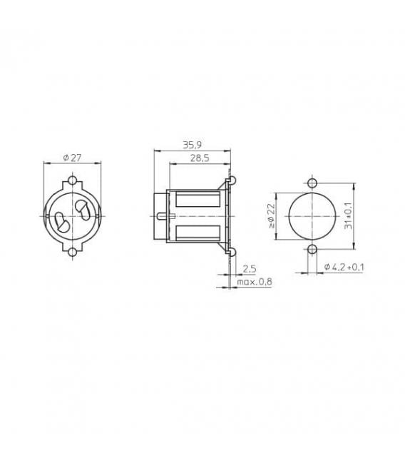 43300 Ignitor Integrated Extension Piece Lampholder – photo
