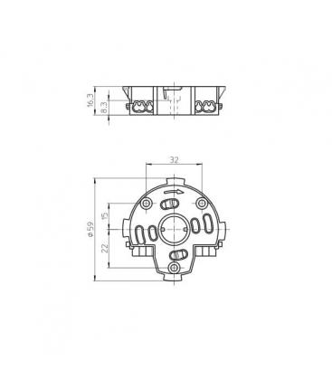 2G8 59000 Fassungssockel - Einzigartig, hochwertig 9556-13553