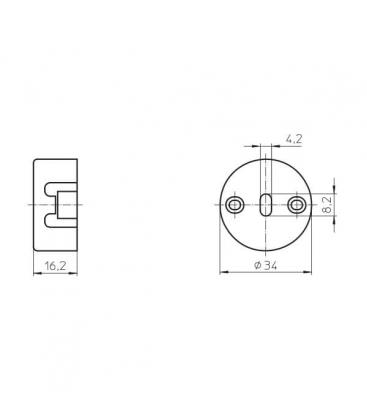 97685 Tapa del portalámparas GX8.5 - Accesorio de iluminación único 9564-13569