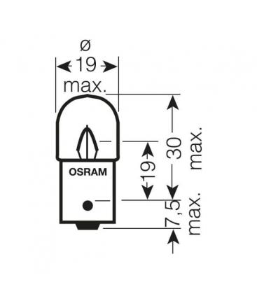 24V Camión Bombilla R10W 5637 BA15s - Iluminación de potencia 9569-13579