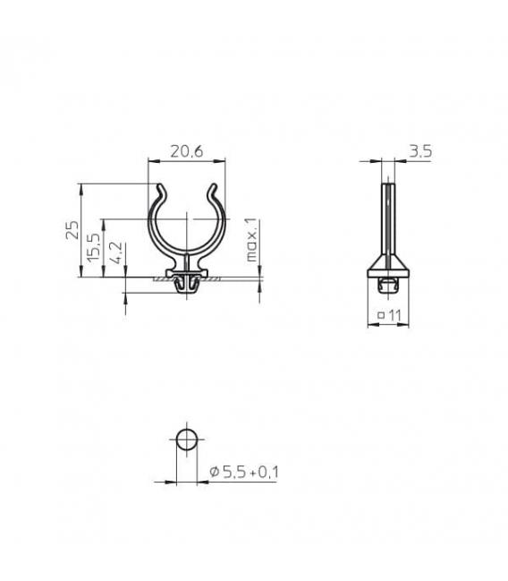 2G11 36060 Supporto per lampada - Supporto unico – Foto