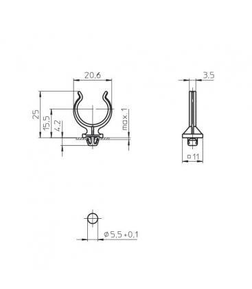 2G11 36060 Lamp Support - Holder 9572-13585
