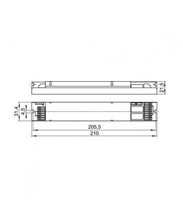 Modulo di illuminazione di emergenza EMXs 180.000 1h Ni Cd - Soluzione di sicurezza essenziale 9616-13664