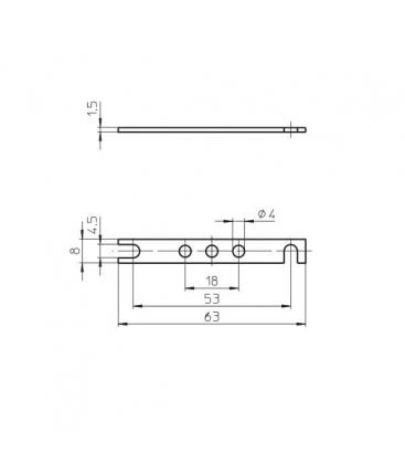 94450 M4 Fixing Bracket - for E14 & E27 Lampholders 9632-13694