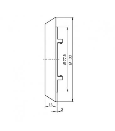 97280 Anneau d'installation transparent pour porte-lampes uniques 9640-13710